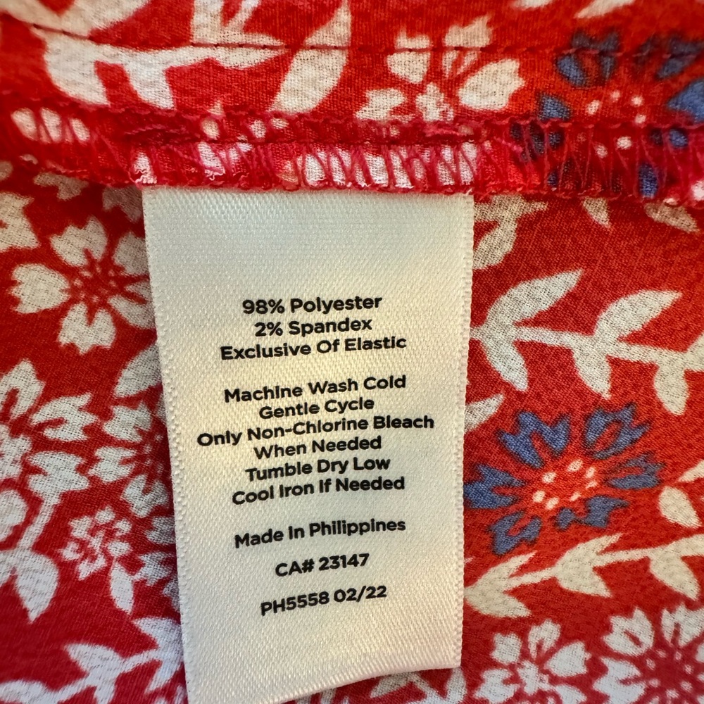 NWT Talbots Flowing Branches Smocked Dress Size PL - Picture 7 of 9